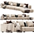 Modern Frigerio COOPER Corner Sofa 3D model small image 1