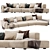 Modern Frigerio COOPER Corner Sofa 3D model small image 2