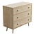 Boho Rattan 3 Drawer Chest 3D model small image 4