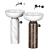 JOLIE Artceram Washbasin Set 3D model small image 2