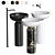 JOLIE Artceram Washbasin Set 3D model small image 5