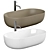 Kerasan NOLITA 5343 Basin 3D model small image 1