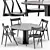 Modern Arflex Dining Set Ensemble 3D model small image 2