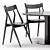 Modern Arflex Dining Set Ensemble 3D model small image 3