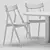 Modern Arflex Dining Set Ensemble 3D model small image 4