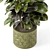 Rusty Concrete Pot Indoor Plants 3D model small image 7