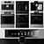  BOSCH, NEFF, AEG Oven & Coffee Collection 3D model small image 1