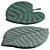 Kids Leaf Rug, 4 Colors 3D model small image 2
