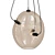 Sleek Modern Membrane Suspension Light 3D model small image 1