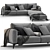 Modern Bodema MILANO Corner Sofa 3D model small image 2