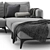 Modern Bodema MILANO Corner Sofa 3D model small image 5