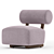 Elegant Navagio Occasional Chair 3D model small image 3