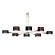 1950s Italian Chandelier Elegance 3D model small image 1