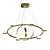 Modern LED Ring Chandelier Fixture 3D model small image 3