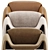 Luxury Modern Poliform Armchair 3D 3D model small image 4