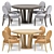 Tosconova Diamond Round Table & Brunelleschi Chair 3D model small image 1