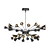 Black Metal Volanti Chandelier 3D model small image 1