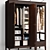 Idanas Wardrobe with TurboSmooth 3D model small image 2