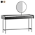 CANELLI Vanity Table with Mirror 3D model small image 1