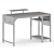 Eureka Writing Desk, MDF Steel 3D model small image 4