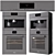 Miele Double Oven Collection & Coffee Maker 3D model small image 4