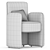 Contemporary Dining Chair Set 3D Model 3D model small image 7