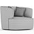 Elain Molteni Luxury Armchair 3D model small image 6