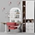 Teenager's Room Furniture Set 3D model small image 1