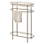 Sleek Mango Wood Towel Holder 3D model small image 1