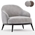 Modern Leslie Armchair 3D Model 3D model small image 1