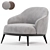 Modern Leslie Armchair 3D Model 3D model small image 3