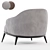 Modern Leslie Armchair 3D Model 3D model small image 4