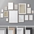 Multi-Frame Wall Art Set 3D model small image 1