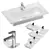 Modern Strada II Washbasin Set 3D model small image 1