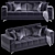 Sleek Modern Intens Sofa V2 3D model small image 2