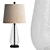 Safavieh Naila Glass Table Lamp 3D model small image 1