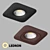 IP20 Recessed LED Spotlights Set 3D model small image 1