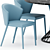 Modern Elegant Dining Table Chair 3D model small image 2