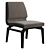 Modern History Inspired Armless Dining Chair 3D model small image 1