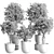 252 Plant Tree Vase Collection 3D model small image 7
