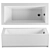  Jacob Delafon Formilia 170x80 R Acrylic Bathtub 3D model small image 1