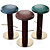 Melange Bar Stool by Wearstler 3D model small image 1