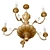 Rococo Giltwood Chandelier by Vaughan 3D model small image 3