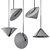 Scandinavian Style Pendant Light 3D model small image 5