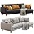 Sleek Smedstorp Sofa with Chaise 3D model small image 2