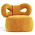Modern Ribbon Armchair: Qeeboo Design 3D model small image 1