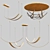 Designer Teoline Collection Pendant Lamp 3D model small image 3