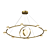 Elegant LED Ring Chandelier Protest 3D model small image 2