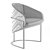 Luxury Cloud Chair, Italian Design 3D model small image 3