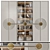 Art Deco Style Wardrobe Display 3D model small image 1